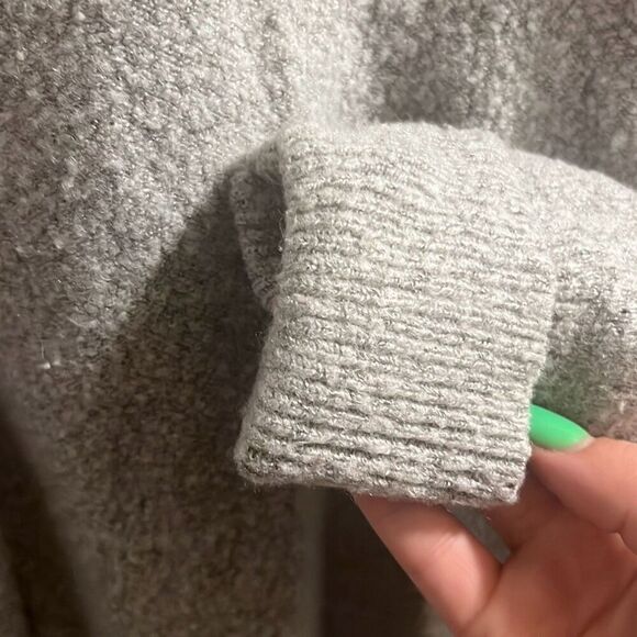 ✨Cotton On Light Gray Long Open Pocket Sz Large  Cardigan✨ - Picture 5 of 6